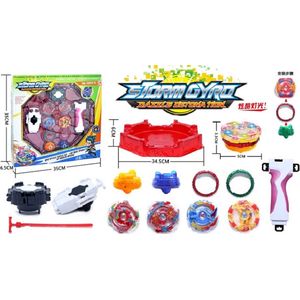 Storm Gyro set Spin Tops Tollenset met Arena 2 tollen met licht launchers BeyWarrior Geschikt voor Beyblade