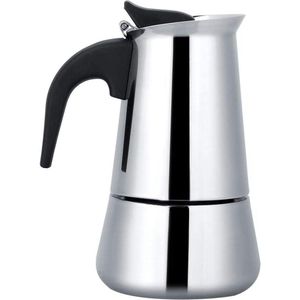 Inductie Espresso-Koffiezetapparaat - Roestvrijstalen Mokkakan voor Camping - Geschikt voor Alle Warmtebronnen - 450 ml
