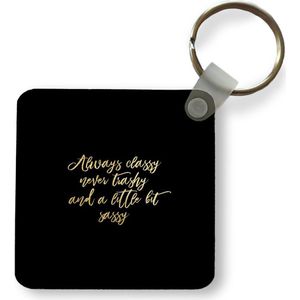 Sleutelhanger - Uitdeelcadeautjes - Quotes - Goud - Letters - Plastic