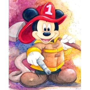 Diamond painting Disney Mickey Mouse 30x40 ronde steentjes