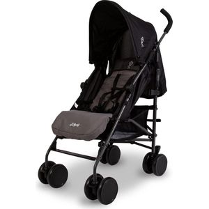 Push Me Quatro kinderwagen - zwart - comfortabel en stevig Duo kinderwagen