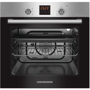Heinner Inbouw Oven met LED Touch Display – Heteluchtoven met Grill – 56 Liter – Energieklasse A – 7 Functies– 5 Jaar Garantie – Zilver