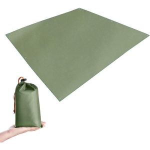 Waterdicht tentdoek, tentzeil, zeil voor hangmat, regenhoes, zonwering voor tent, kamperen, picknick (groen)