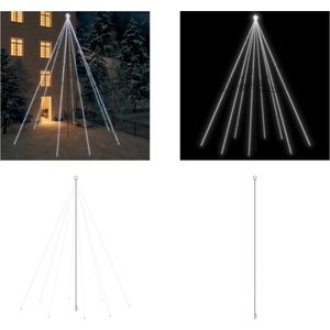 vidaXL Kerstboomverlichting 1300 LED's binnen/buiten 8 m koudwit - LED-boomverlichting - LED-boomverlichtingen - Kerstverlichting - Kerstverlichtingen