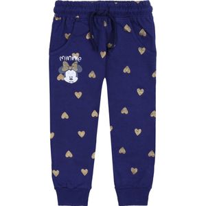 Marineblauwe joggingbroek met gouden hartjes MYSZKA MINNIE Disney