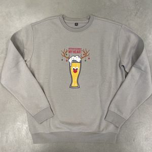 Kersttrui / Sweater - Beer Never Broke My Heart - Reinbeer - maat S/M