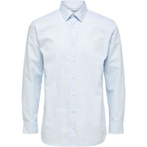 Selected - Heren Overhemden Regethan Classic Overhemd Lichtblauw - Blauw - Maat XL