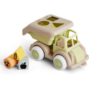 Viking Toys Ecoline - Vuilniswagen Vormenstoof - 4-Delige Speelset - Speelgoed Gemaakt Van Suikerriet - Geschikt Vanaf 1 Jaar