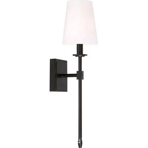 Amalee - Klassieke wandlamp - Zwart - 2 Stuks - 90-260V - LED-lamp - Voor Slaapkamer, woonkamer of hal - Met lampenkap