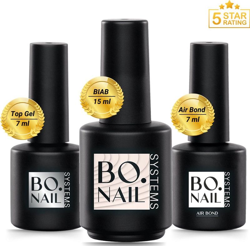 GUAPÀ® BIAB Starterspakket | Builder Gel In A Bottle | BIAB Nagellak | Gelnagels Starterspakket | Nagellak | Gellak | HEMA Free | Builder Gel | Primer | Top Coat | 15 ml BIAB Roze Cover Warm Pink