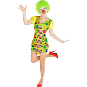 dressforfun - Vrouwenkostuum clown Jekaterina M - verkleedkleding kostuum halloween verkleden feestkleding carnavalskleding carnaval feestkledij partykleding - 300824