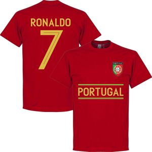 Portugal Ronaldo 7 Team T-Shirt - Rood - L
