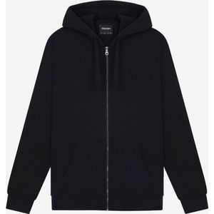 Lyle & Scott Tonal Eagle Zip Through Hoodie - Zwart - L