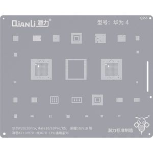 Geschikt voor Huawei P20 / P20 Pro Stencil - Soldering en accessoires - Reballing Stencil - Kirin970 CPU - Universal Series