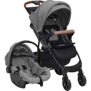 Lakoo - staal lichtgrijs - Tweeling Kinderwagen - Tweeling Kinderwagens - Kinderwagen - Kinderwagens