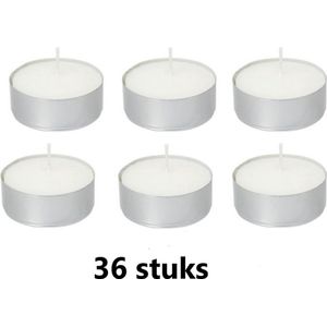 Metro Aro - Waxinelichtjes Theelichtjes Maxi 8 uur - 36 stuks