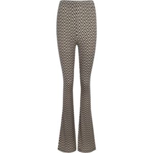 Ambika Flared Broek - Maat L - Flared Legging Wijde Pijpen - Beige