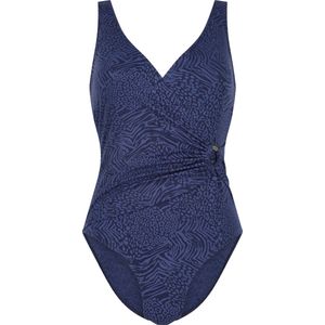 Hunkemöller Dames Badmode Shaping badpak Kai - Blauw - maat 36