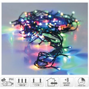 Kerstverlichting 240 led- 18m - multicolor - Timer - Lichtfuncties - Geheugen - Buiten