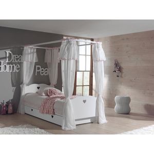 LUCEVI - Amori Hemelbed + Bedlinnen + Rolbed - Wit - 90x200 cm