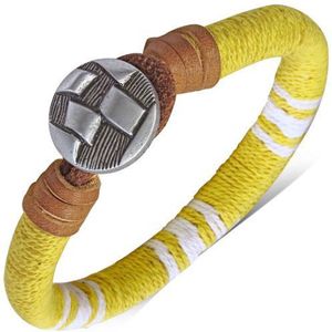 Amanto Farel Yellow - Leer - Touw - 8mm - 22cm