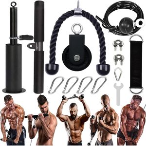 Pulley Cable System DIY Gewicht Fitness Apparatuur Set Professionele Armkracht Training Onderarm Trainer voor Thuisgymnastiek Training Biceps Triceps Schouders en Rug