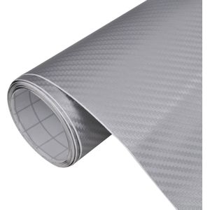 Carcon vinyl auto wrapping folie 3D zilver 200 x 152 cm