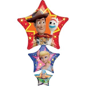 Amscan Folieballon Toy Story Ster 63 X 106 Cm Rood/blauw/paars