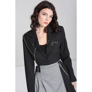 Hell Bunny - Rebellion Blazer - L - Zwart