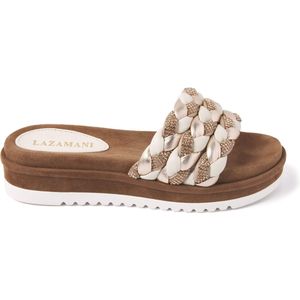 Lazamani Dames Slippers 75.302 Off-White