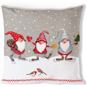 Kussenhoes - Skating Dwarfs - 40x40cm