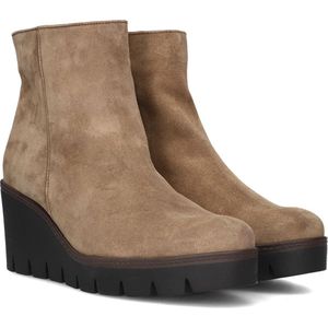 Gabor 780.1 Enkellaarsjes - Enkelboots met rits - Dames - Bruin - Maat 43