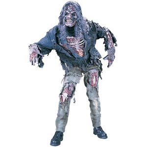 KIMU Kostuum Zombie Apocalypse Pak - The Walking Dead Zombiepak Met Masker Halloween - Skelet Horror Eng Geest Festival