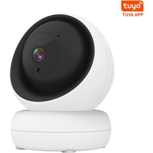 DrPhone Indoorview – Indoor PTZ Camera – Home Security Camera – Pan 355° Tilt 80° - Nachtvisie – Tweerichting Audio – Tuya / Alexa/ Google Home - Wit