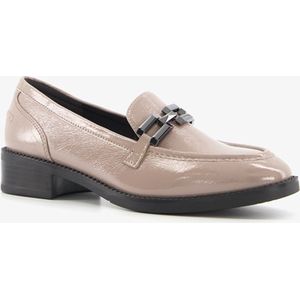 Tamaris dames lak loafers beige/taupe - Maat 40