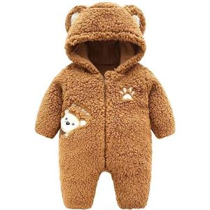 Budino Luxe Baby Romper Pyjama Onesie Dear Beer Dier - Bruin - 3 mnd