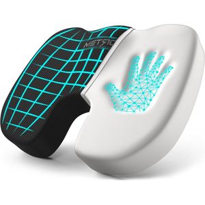 Zitkussen orthopedische traagschuim - voor bureaustoel en autostoel - wasbare hoes zitkussen orthopedische