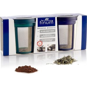 Finum Goldton Permanente Thee Koffie Filter 2-delige Set