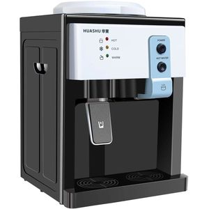Waterkoeler - Water Cooler - Water Cooler Dispenser - 5 Liter toplader - Warm en Koud Water - Zwart met Aluminum