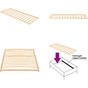 vidaXL Lattenbodem met 13 latten 70x200 cm - Bedbodem - Bedbodems - Lattenbodem - Lattenbodems