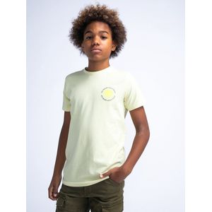 Petrol Industries - Jongens Backprint T-shirt Glassy - Geel - Maat 104