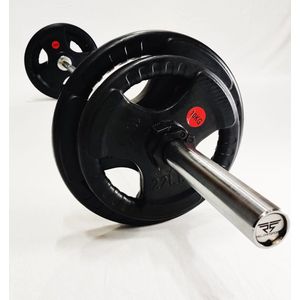 ReloadSport Olympische Tri-Grip Halterstang set - 50mm - 80kg