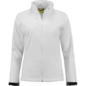 Lemon & Soda Softshell jacket voor dames in de kleur wit in de maat L.