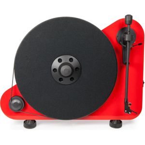 Pro-Ject VT-E BT R - Platenspeler met Bluetooth en ingebouwde Versterker - Analoog en digitaal – Rood