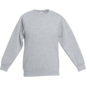 Fruit of the Loom - Kinder Classic Set-In Sweater - Grijs - 110-116