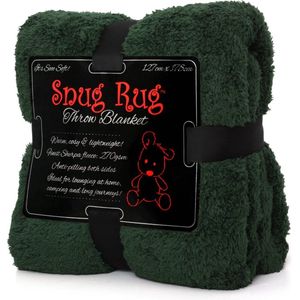 Snug Rug - Sherpa - Fleece deken - Plaid - Woondeken - Plaids - Dekens - Groen