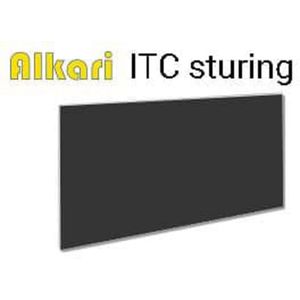 Infrarood Metaal Krijtbord verwarming met ITC Sturing voor Tiny Houses 400 Watt | 60,0 x 60,0 x 2,0 cm | Zwart met thermostaat