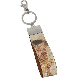 Goebel - Gustav Klimt | Sleutelhanger De Kus | Kunstleer - 16cm