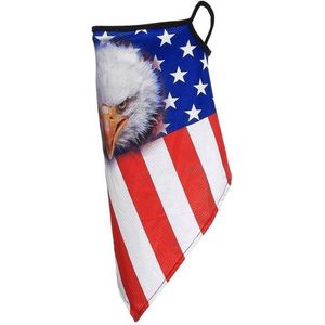 Gezichtsbedekking sjaal - Amerikaanse vlag adelaar