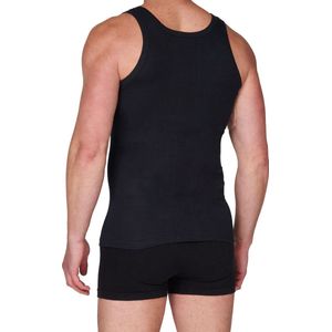 HL-tricot heren onderhemd zwart - 100% Katoen - XL